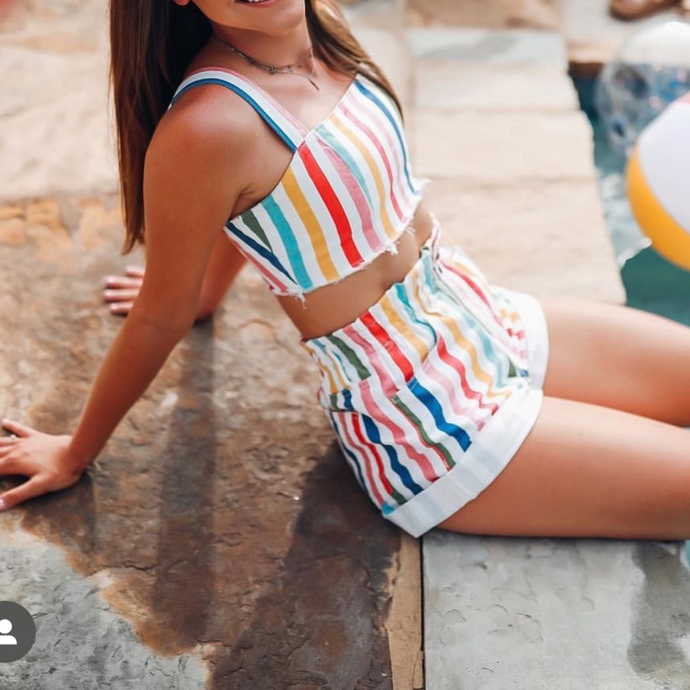 rainbow stripe set